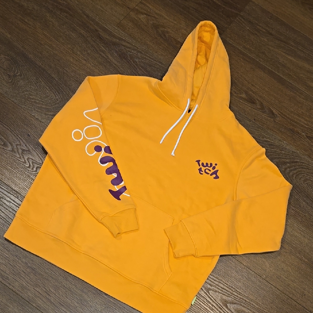 TWITCH HOODIE ORANGE MENS LARGE... #6888